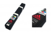 Faixa preta ADIDAS com símbolo da WKF